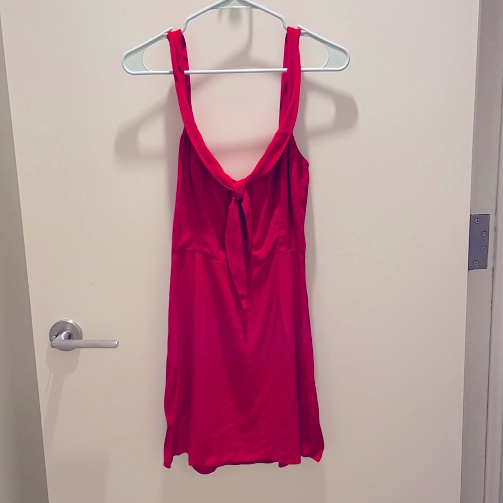 Reformation Helm Dress in red size 8